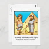 Grappig Egyptisch Humor Briefkaart (Voorkant / Achterkant)