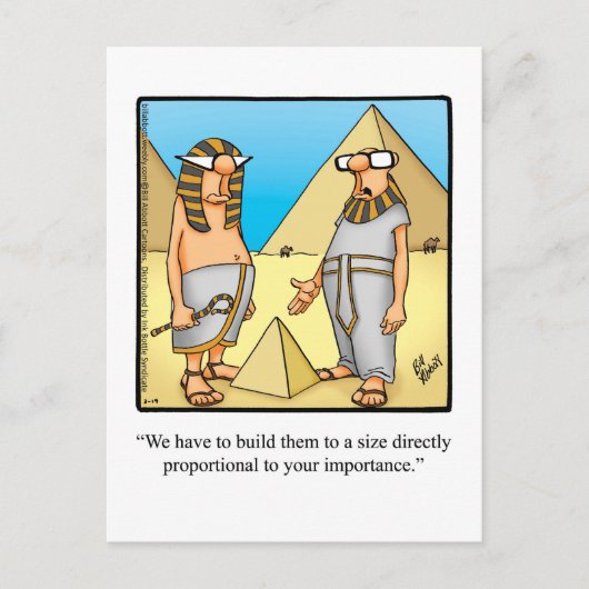 Grappig Egyptisch Humor Briefkaart (Voorkant)