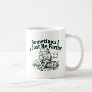 Grappig eigenzinnig kikker cadeau, soms laat ik ge koffiemok