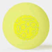 Grappig Eigenzinnig Schattige Bowtie Beer YellowPi Pingpongballen (Achterkant)