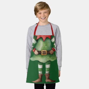 Grappig Elf Lichaam Kerstmis Schort