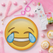 Grappig emoji joy laughter paper bord (Feest)