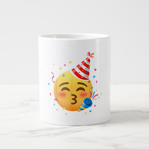 Grappig Emoticon Feestje Extra Grote Beker
