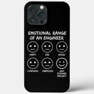 Grappig emotioneel bereik van een engineer fan gez iPhone 13 pro max hoesje