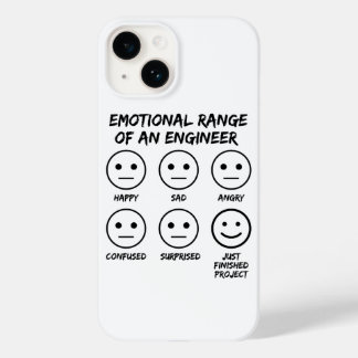 Grappig emotioneel bereik van een engineer fan gez Case-Mate iPhone 14 hoesje