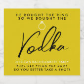 Grappig en Chic Meisjesuitje Likeurfles Etiket (Enkel label)