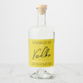 Grappig en Chic Meisjesuitje Likeurfles Etiket (Voorkant)