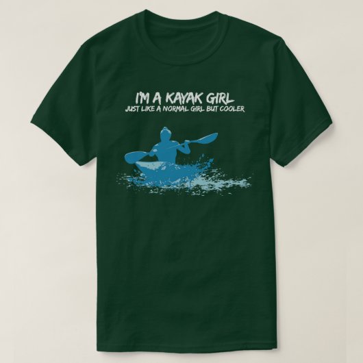 Grappig en cool Kajak Meisje TShirt of Gift (Design voorkant)