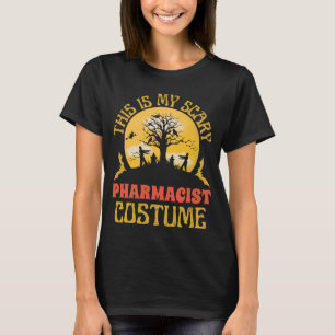 Grappig en eng apothekerskostuum voor Halloween T-shirt