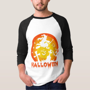Grappig en eng Halloween heksenkostuum T-shirt