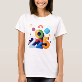 Grappig en grappig grafisch ontwerp 2025 t-shirt