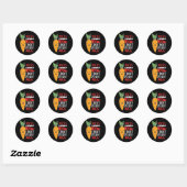 Grappig en griezelig... dat ik niet alles verrot. ronde sticker (Vel)