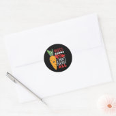 Grappig en griezelig... dat ik niet alles verrot. ronde sticker (Envelop)