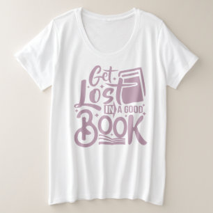 Grappig en inspirerend citaat roze en witte moeder grote maat t-shirt