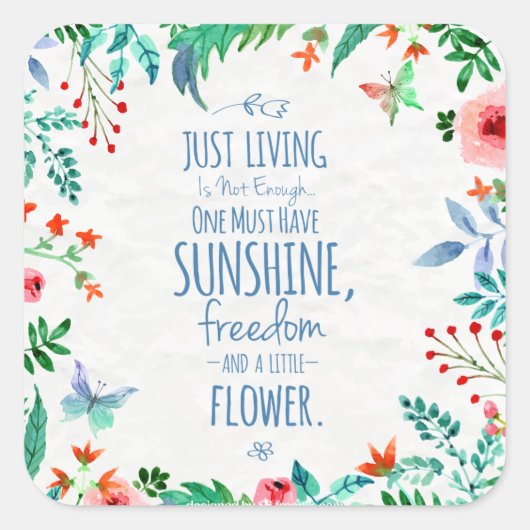 Grappig en inspirerend Life Quote Sticker Seal (Voorkant)