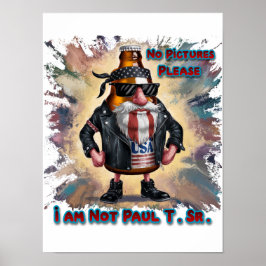 Grappig en kleurrijk blikje bier op een poster