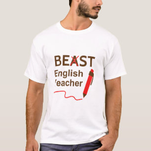 Grappig en maf, Beest of Beste Engelse leraar T-shirt