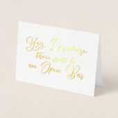 Grappig en mooi bruidsmeisje voorstel folie kaarten (Voorkant)