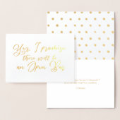 Grappig en mooi bruidsmeisje voorstel folie kaarten (Display)