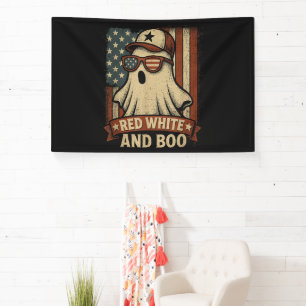 Grappig en patriottisch Rood wit en boe Spandoek