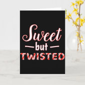 Grappig En Schattig Lief Maar Getwist  Kaart (Gele Bloem)