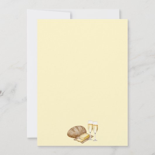 Grappig en Schattige Brood en Boter Engagement Par Kaart (Achterkant)