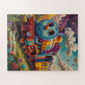 Grappig en speels design voor kinderen legpuzzel (Horizontaal)