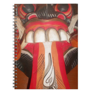 Grappig eng-onzin-tong-Aziatische halloween-verbij Notitieboek