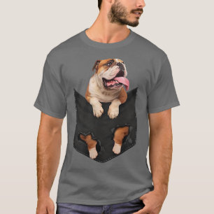 Grappig engelige buldog in Your Pocket for Dogs Lo T-shirt