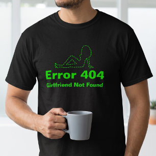 Grappig enkel leven gamer - Fout 404 Bericht - T-shirt