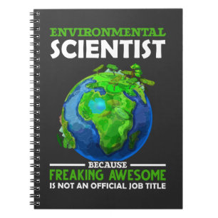 Grappig Environmental Scientist Earth Science Humo Notitieboek