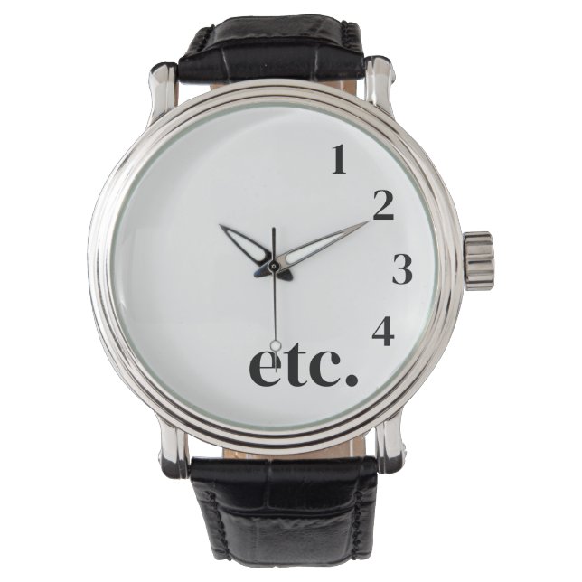 Grappig enz. horloge (Voorkant)