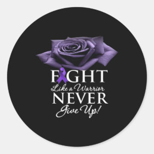 Grappig epilepsie Bewustmakingsvrouwen Kinder paar Ronde Sticker