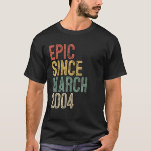 Grappig Epos Sinds Maart 2004 17e Verjaardag Gift T-shirt