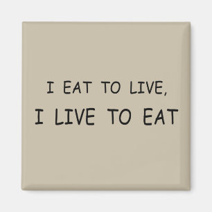 Grappig eten gezegden magneet