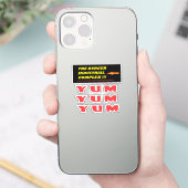 Grappig eten grap over onze geliefde burger sticker (Telefoon)