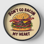Grappig eten Pun Bacon Lover Cheeseburger Design (Voorkant)