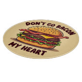 Grappig eten Pun Bacon Lover Cheeseburger Design Snijplank (Hoek)