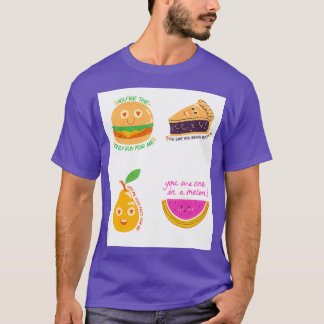 Grappig eten t-shirt