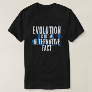 Grappig "Evolutie is geen alternatief feit" T-shirt