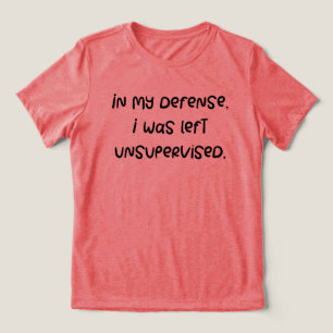 Grappig excuus. Joke Humorous Gezegde Gag Gifts Tri-Blend Shirt