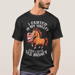 Grappig Ezel Gas Geld, Inflatie humor Ezel T-shirt