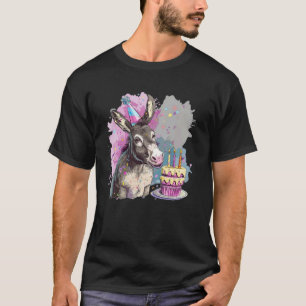 Grappig Ezel Verjaardags Kostuum voor Paarden en T T-shirt