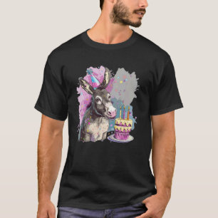 Grappig Ezel Verjaardags Kostuum voor Paarden en T T-shirt