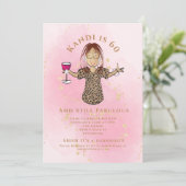 Grappig Fabulous 60 Blush Gold Etnische 60e Verjaa Kaart (Staand voorkant)