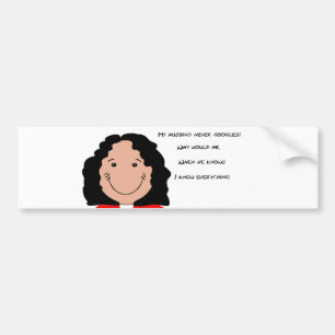 Grappig Face art afbeelding voor Bumper-Sticker Bumpersticker