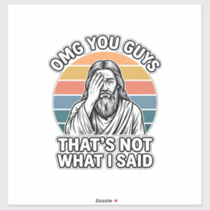 Grappig Facepalm Retro Citaat Vintage Gravure Shir Sticker