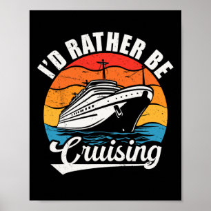 Grappig Familie Cruise Design Voor Mannen Vrouwen Poster