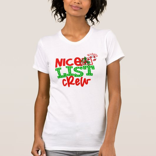 Grappig Familie Kerst Shirt - Leuke Lijst Custom! (Voorkant)
