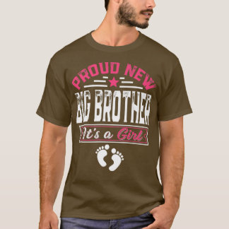 Grappig Familie Nieuwe Big Brother Het is een meis T-shirt